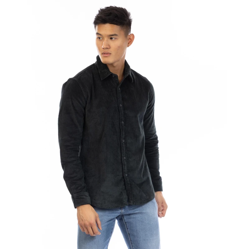 Image of Peter Werth Crawford Long Sleeve Shirt Olive male Small