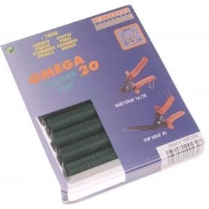 Image of Edma Green Coat Steel Hog Ring Omega Size 20 Pack of 1000