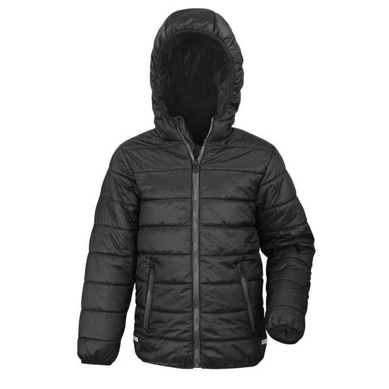 Image of Result Core Soft Padded Jacket in Jet Black Size: 2-3 Years Jet Black Unisex 2-3 Years