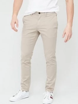 Image of Tommy Hilfiger Bleecker Flex Chino - Stone, Size 38, Inside Leg Regular, Men
