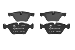 Image of ATE Brake pad set excl. wear warning contact 13.0470-7223.2 Brake pads,Brake pad set, disc brake BMW,1 Schragheck (E87),1 Schragheck (E81)