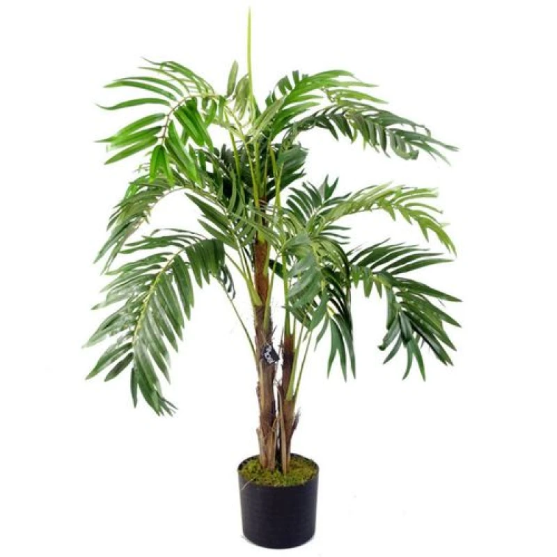 Image of Leaf 120cm Leaf Design UK Large Realistic Artificial Palm Tree Green unisex