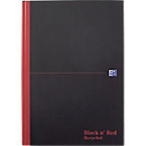 Image of OXFORD Black n' Red Casebound Notebook Ruled A4 Recycled 192 Pages