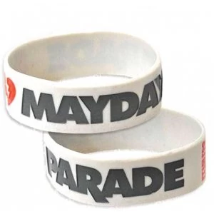 Image of Mayday Parade - Logo One Size Bracelet - White