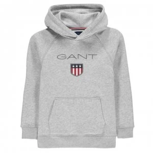 Image of Gant Shield Logo OTH Hoodie - Grey 094