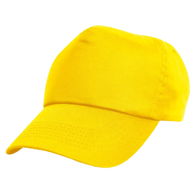 Image of Result Plain Basebll Cap in Yellow Yellow Unisex One Size