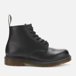 Image of Dr. Martens 101 Smooth Leather 6-Eye Boots - Black - UK 4