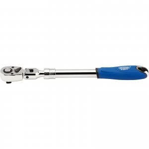 Image of Draper 1/2" Drive 72 Tooth Flexible Head Extending Reversible Ratchet 1/2"