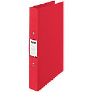 Image of Rexel Ring Binder 2 ring 25mm Polypropylene Red