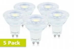 Image of Integral GU10 Glass PAR16 5.6W 56W 6500K 450lm Dimmable Lamp - 5 PACK