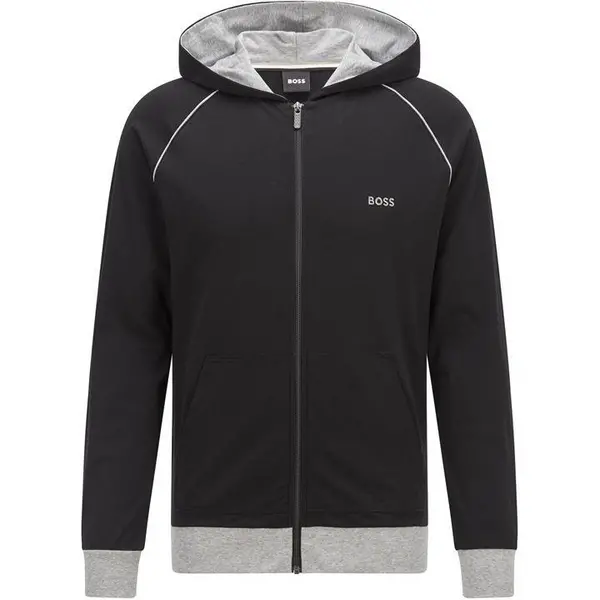 Image of Boss Mix Match Zip Hoodie - Grey S