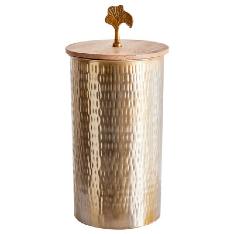 Image of Beliani Storage Container Aswan Metal Gold