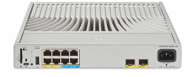 Image of Cisco Catalyst C9200CX-8UXG-2X-E network switch Managed L2/L3 Power ov