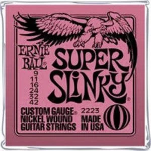 Image of Ernie Ball Guitar steel string EB2223 Super Slinky 009-042
