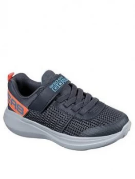 Image of Skechers Boys Go Run 600 Trainer, Charcoal, Size 12 Younger