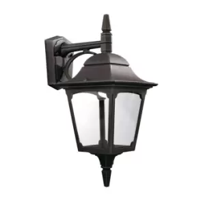 Image of Elstead Lighting Chapel 1 Light Down Wall Lantern - Black