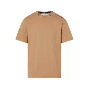 Image of Calvin Klein Jeans Logo Jacquard Tee - Brown