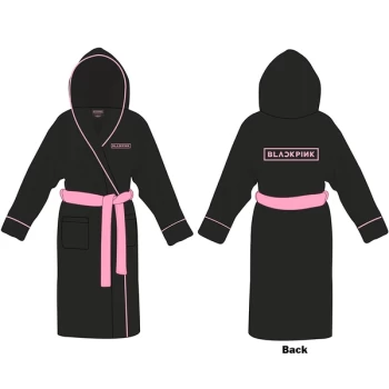 Image of BlackPink - Logo Unisex Small - Medium Bathrobe - Black