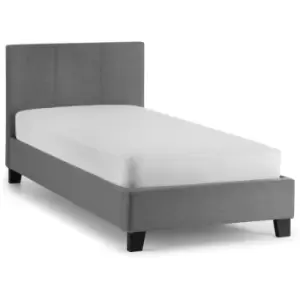 Image of Elisabeth 3ft Single 90 x 190 Grey Linen Bed Frame