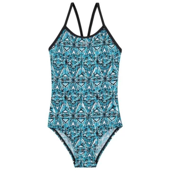 Image of Slazenger Thin Strap Swimsuit Junior Girls - Blue/White