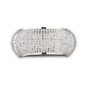 Image of Pasha' 3 Light Wall Light Chrome