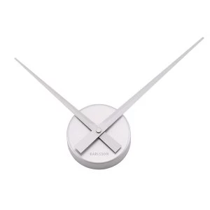 Image of Karlsson Little Big Time Wall Clock - Silver