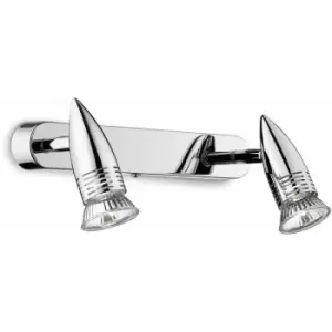 Image of ALFA 2-light chrome wall light