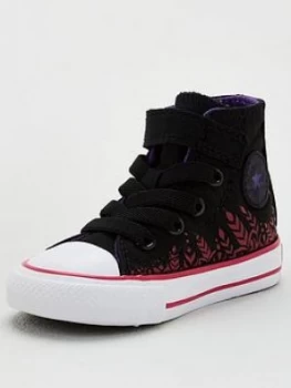 Image of Converse Frozen 2 Anna Hi Top Toddler Trainers - Black