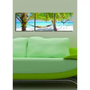 Image of 3P2828CS-6 Multicolor Decorative Canvas Wall Clock (3 Pieces)