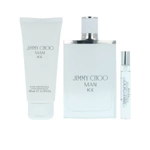 Image of Jimmy Choo Man Ice Gift Set 100ml Eau de Toilette + 100ml Aftershave Balm + 7.5ml Eau de Toilette