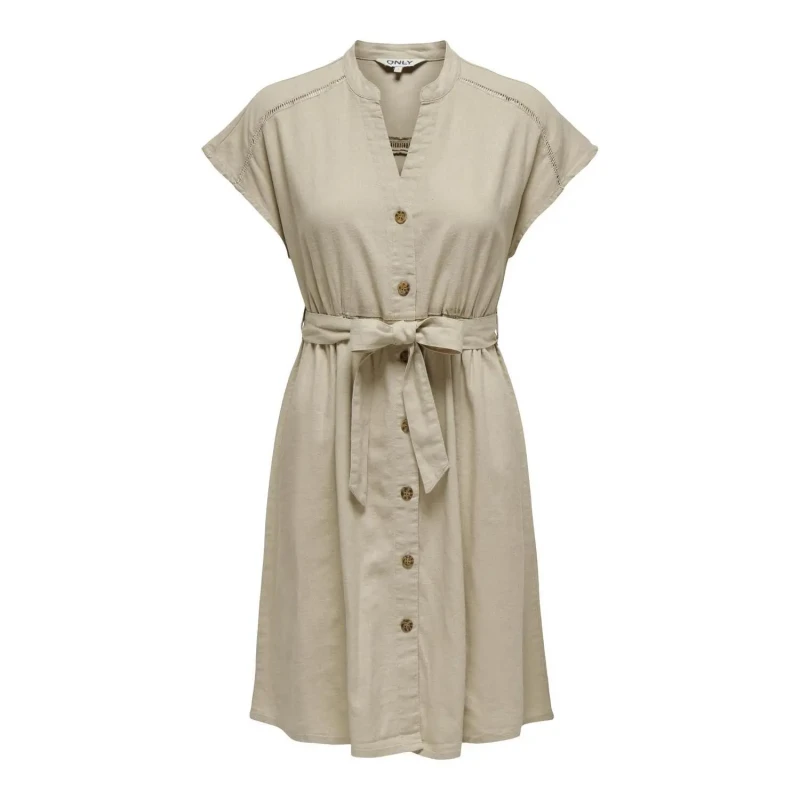 Image of Only Womens shirt dress Only Caro Beige Female M