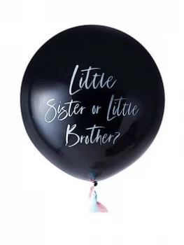 Image of Ginger Ray Ginger Ray Giant gender reveal brother or sister balloon Gender Reveal Box and Scratch to Reveal Gender Cards, One Colour, Women