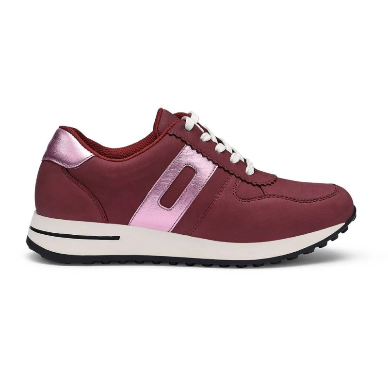 Image of Hotter Womens 'Revival' Trainers in Maroon Size: 9 Maroon Female 9