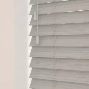 Image of Wooden Venetian Blinds With Strings River Oak