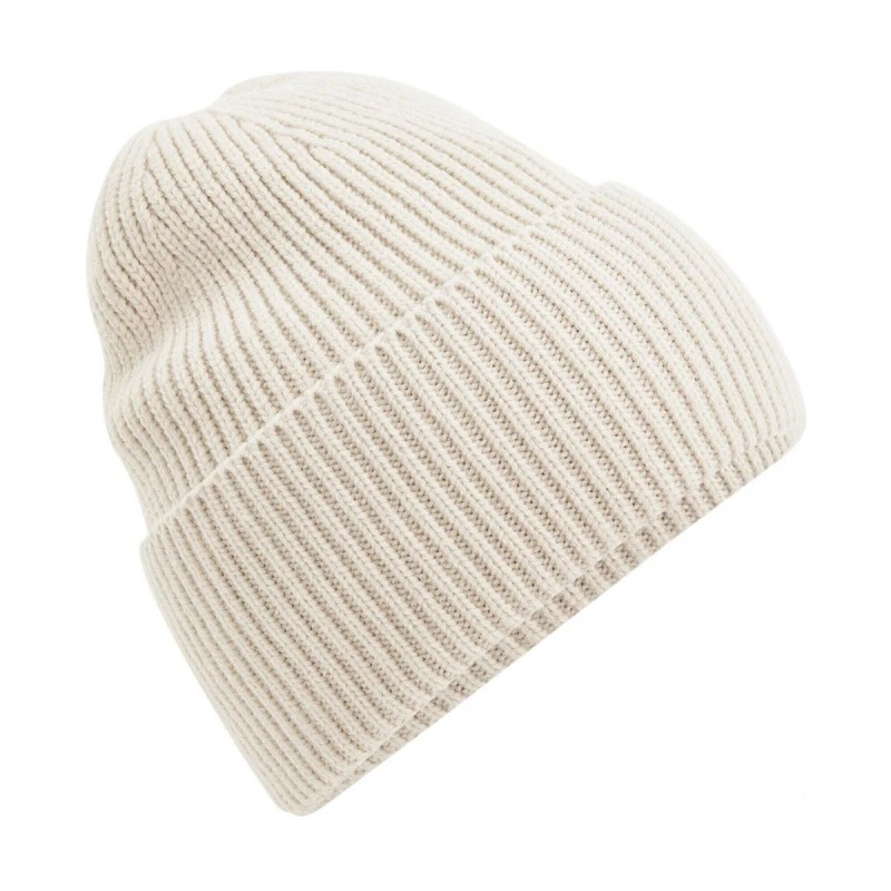 Image of Beechfield Beechfield Men Cuffed Oversized Beanie in Beige Beige One Size Male 5063238184602