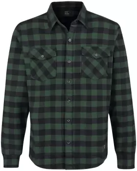 Image of Vintage Industries Harley Shirt Flanel Shirt green black