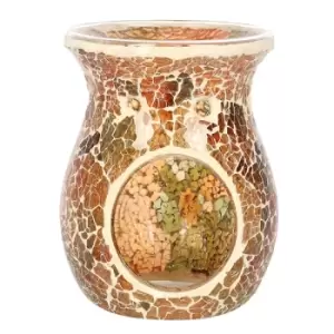 Image of Large Brown Crackle Oil Burner