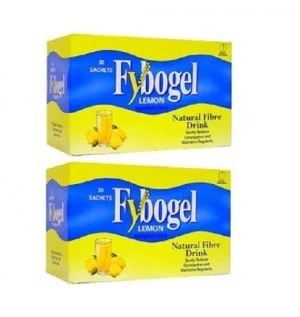 Image of Fybogel Lemon Natural Fibre Drink 60 Sachets