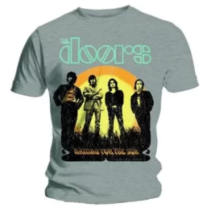 Image of The Doors Waiting For The Sun Mens Grey Large T-Shirt