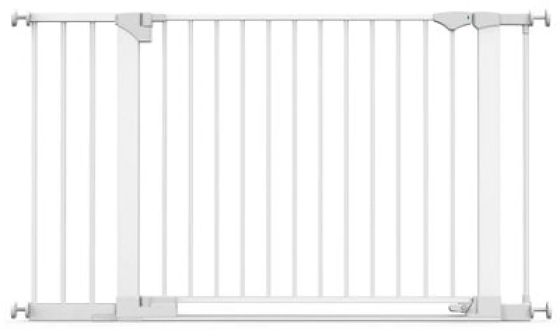 Image of Safetots Safestep Gate, White, 131Cm - 138Cm, Extra Low Walkthough, 81Cm Extra Wide Doorway, Extra Wide Baby Gate