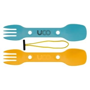 Image of UCO Utility Spork 2 Pack with Tether GoldSky