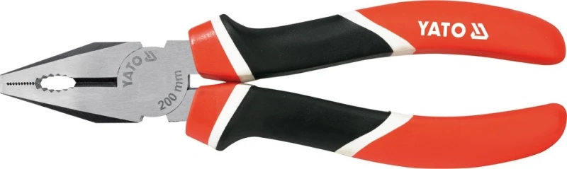 Image of YATO YT-1940 Combination Pliers Length: 160mm, Chrome Vanadium Steel, with cutting function Chrome Vanadium Steel Combination Pliers (4700)