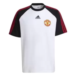 Image of adidas Manchester United Teamgeist T Shirts Mens - White