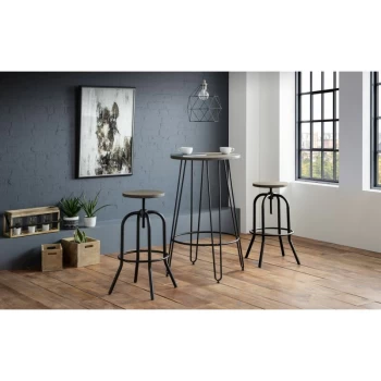 Image of Dining Set - Dalston Industrial Style Table & 2 Spitfire Stools - Julian Bowen