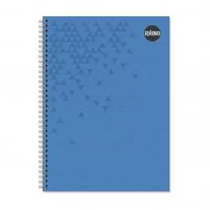 Image of RHINO A4 Twinwire Hardback Notebook 160 Pages 80 Leaf 8mm Lined