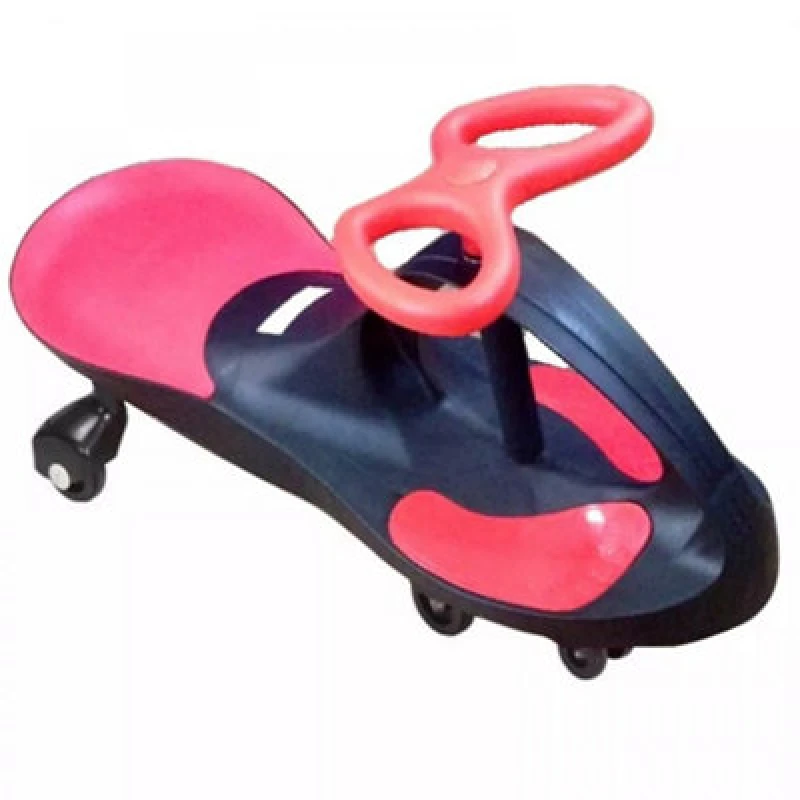 Image of Rexco Black Swing Car Ride On Swivel Scooter Childrens Toy Wiggle Gyro Twist & Go Gift