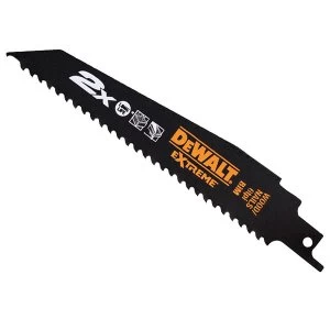 Image of DEWALT Extreme 2X Life Wood and Nails Reciprocating Saw Blades 152mm Pack of 5