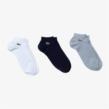 Image of Lacoste 3 Pack Trainer Socks - Multi