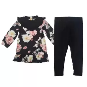 Image of Firetrap 2 Piece AOP Dress and Leggings Baby Girls - Pink
