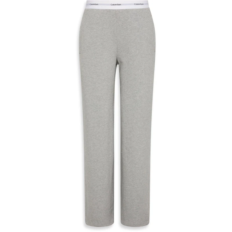 Image of Calvin Klein Womens Open Hem Jersey Joggers Grey female 8 (XS)